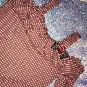 Girl off the shoulder shirt